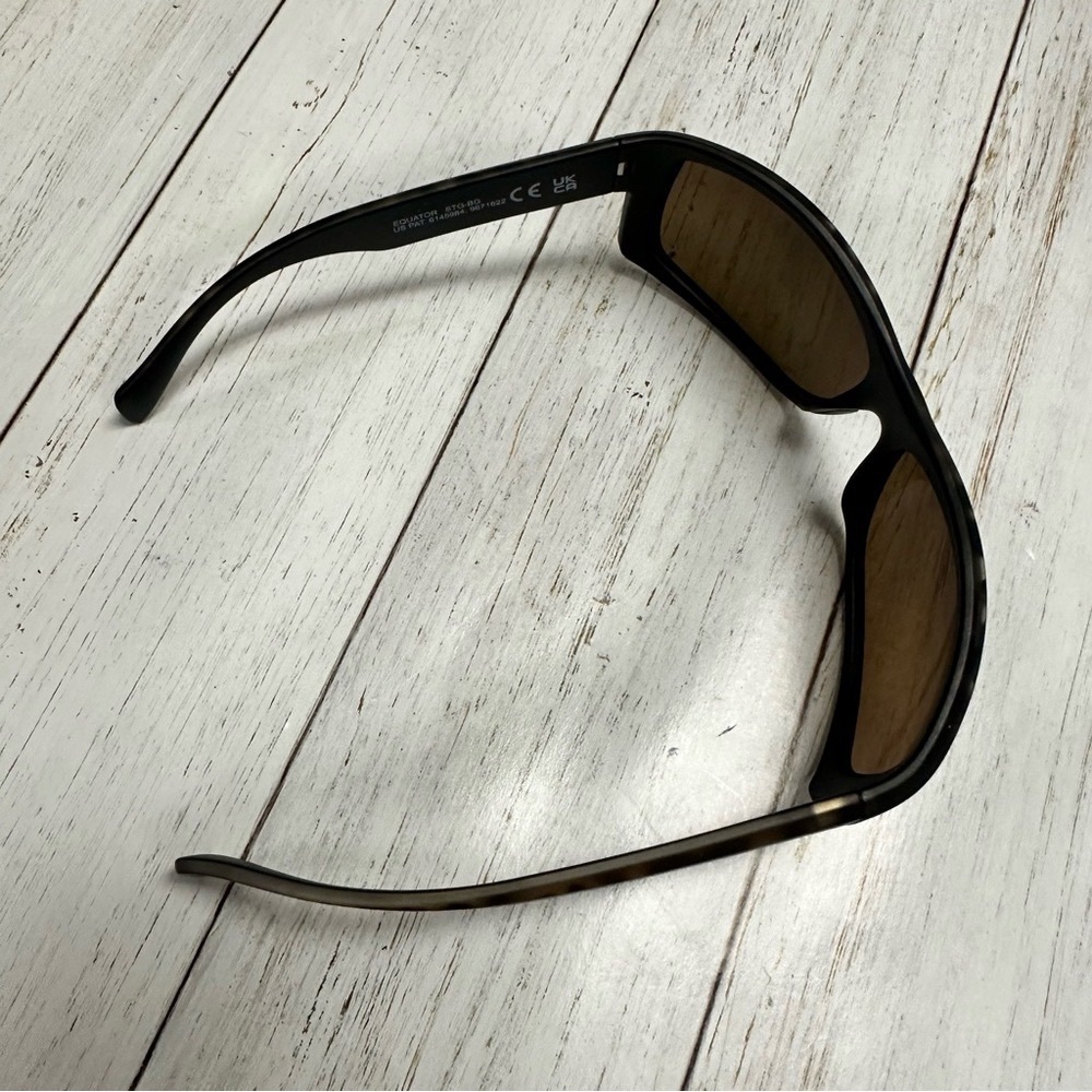 Maui Jim- Men’s Equator PolarizedPlus2® Wrap 64.5mm Sunglasses,Carmel - Picture 9 of 9